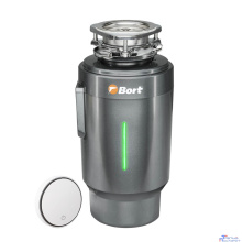 Bort Измельчитель пищевых отходов TITAN 6000 CONTROL {Мощность л.с. 0,75 ; 600 Вт; 5,2 кг/мин; 4000 об/мин; 1400 мл; Металл ; набор аксессуаров 8 шт} [93417876]