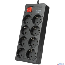 Filum Сетевой фильтр FL-SP8-5.0M-16, 4000 Вт., 8 розеток, шнур 5.0 м., черный {00-01095527}