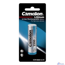 Camelion ICR18650 2200 mah (ICR18650F-22BP1, аккумулятор, 3.7 V, Li-Ion/ LiCoO2)