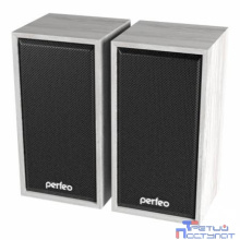 Perfeo колонки "CABINET" 2.0, мощность 2х3 Вт (RMS), белый дуб, USB