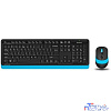 Клавиатура + мышь A4Tech Fstyler FG1010 клав:черный/синий мышь:черный/синий USB беспроводная Multimedia