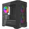 Powercase Корпус Mistral Micro X3B ARGB, Tempered Glass, 3x 120mm ARGB PWM Fan, чёрный, mATX (CMMXB-A3)