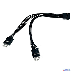 Espada Переходник с мат. Платы 10pin F to 2 IDC 10 Pin M 15см (Ei9to215) (46036)