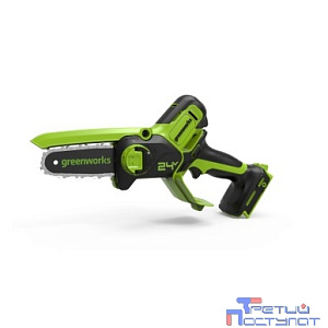 GreenWorks G24MCS10 Цепная мини пила аккумуляторная, 24V, 10см, без АКБ и ЗУ [2008207]