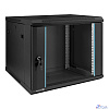 Exegate EX298607RUS Шкаф телекоммуникационный 19" настенный 9U ExeGate EC-WM-9U.450.G.BLACK (19”, 9U, 600x450x500mm (ШхГхВ), передняя дверь закаленное стекло, съемные боковые панели, пыле- и влагозащи