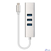 ExeGate EX294188RUS Кабель-адаптер ExeGate EXE-77C-45 (USB3.0 Type C --> 3xUSB3.0 + 1xRJ45 UTP 1000Mbps RLT8153)