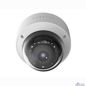 RUBETEK RVX-4114p-2.8 Купольная Dome, 4МП 1/3", фикс. объектив 2.8 мм, DWDR, микрофон, слот microSD, IP67, POE 802.3af, металл