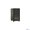 Шкаф коммутационный Hyperline TTBR-2268-AS-RAL9004 напольный, стеклянная передняя дверь, 22U, 600x1166x800 мм