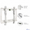 Kromax IDEAL-5W white, Кр. стал. наст. для TV 15"-47", max 35 кг, 0 ст св., от ст. 20 мм, max VESA 200x200 мм.
