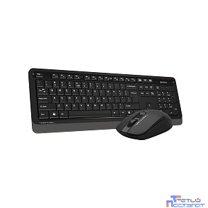 A-4Tech Клавиатура + мышь A4Tech Fstyler FG1012 клав:черный/серый мышь:черный USB беспроводная Multimedia [1599033]
