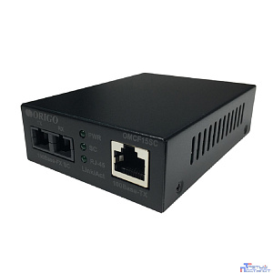 ORIGO OMCF15SC/A1A Медиаконвертер 100Base-TX / 100Base-FX (SC), 1310 нм, одномод, до 15 км