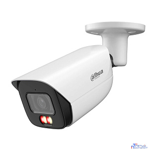 DAHUA DH-IPC-HFW3249EP-S-IL-0600B Уличная цилиндрическая IP-видеокамера 2Мп, 1/2.9” CMOS, объектив 6.0мм, видеоаналитика, микрофон, ИК 50м, LED 50м, IP67, металл