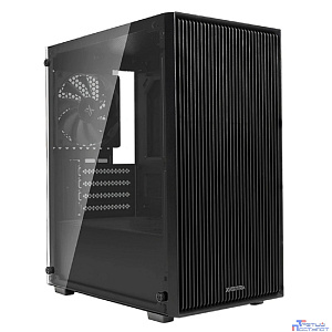 XASTRA Корпус A307M 3BK Black mATX/Mesh/ tempered glass / 3x120mm PWM FC black fans/ A307M-3FC12BK