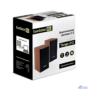 Exegate EX287058RUS Акустическая система 2.0 ExeGate Tango 312 (питание USB, 2х3Вт (6 Вт RMS), 80-20000Гц, светлое дерево)