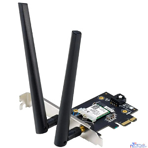 ASUS PCE-BE6500 Беспроводной трехдиапазонный PCI Express адаптер BE6500 + Bluetooth 5.4, внешняя съемная антенна, Wi-Fi 7 (be)