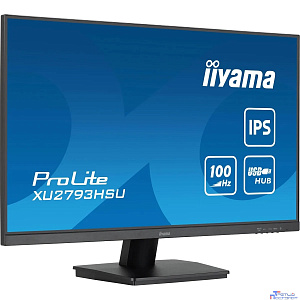 LCD IIYAMA 27'' XU2793HSU-B6 {IPS 1920х1080 100Hz 1ms 8bit(6bit+FRC) 250cd 178/178 1000:1 HDMI2.0 DisplayPort1.2 2xUSB2.0 2x2W 2x2W VESA}
