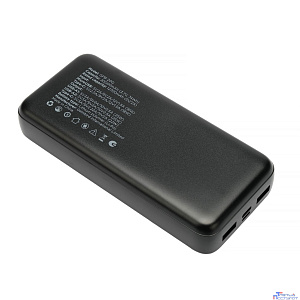 Gembird Портативный аккумулятор, 20000мАч, QC/PD, дисплей, черный (GPB-20Q)
