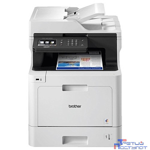 Brother DCP-L8410CDW МФУ, A4, цветной лазерный,  31стр/мин, 512Мб, дуплекс, ADF50, GigaLAN, WiFi, USB (старт.картриджи 3000/1800стр)(DCPL8410CDWR1)