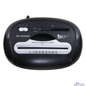 Buro Уничтожитель Office BU-S1204D (секр.P-4)/фрагменты/12лист./21лтр./пл.карты/CD {1061646}