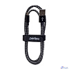 PERFEO Кабель USB2.0 A вилка - Micro USB вилка, черно-белый, длина 1 м. (U4801)
