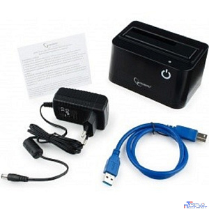 Gembird HD32-U3S-4 Докстанция 2.5"/3.5" черный, USB 3.0, SATA, HDD/SSD