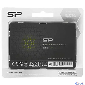 SSD 2.5" Silicon Power 960GB Slim S56 <SP960GBSS3S56A25> (SATA3, up to 500/450MBs, 3D NAND, 500TBW, 7mm)