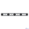 Exegate EX281080RUS Патч-панель UTP 19" 24 port кат.6 ExeGate разъём KRONE&110 (dual IDC), 1U, RoHS, цвет черный