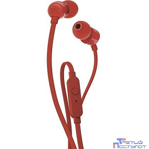 JBL TUNE110 Lifestyle 1.2м красный проводные (в ушной раковине)