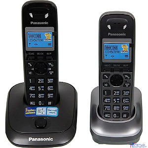 Panasonic KX-TG2512RU2 {Доп трубка в комплекте, АОН, Caller ID, спикерфон, полифония}