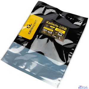 Cablexpert Кабель USB2.0 Type-C/Type-C, 5А, 240Вт, PD3.1/QC4.0, медь, оплетка, 1м, черный (CCP-USB2.0-240W-1M)
