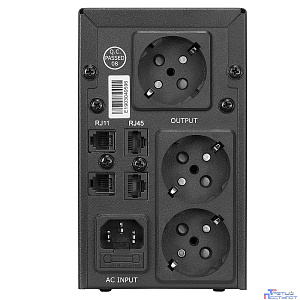 CROWN ИБП CMU-SP650EURO { 650VA\390W, корпус металл, 1x12V/7AH, розетки 3*EURO, AVR 140-290V, съёмный кабель питания 1.8 м, порт RJ11/45, порт USB, LED-} [CM000001861]