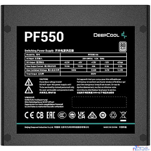 Блок питания Deepcool ATX 550W PF550 80 PLUS (20+4pin) APFC 120mm fan 6xSATA RTL