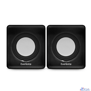 Exegate EX287057RUS Акустическая система 2.0 ExeGate Disco 140 Black (питание USB, 2х3Вт (6Вт RMS), 100-20000Гц, черный)