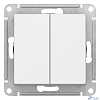 Systeme electric ATN000151 ATLASDESIGN 2-клавишный ВЫКЛЮЧАТЕЛЬ, сх.5, 10АХ, механизм, БЕЛЫЙ