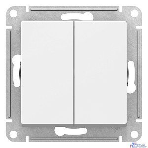 Systeme electric ATN000151 ATLASDESIGN 2-клавишный ВЫКЛЮЧАТЕЛЬ, сх.5, 10АХ, механизм, БЕЛЫЙ
