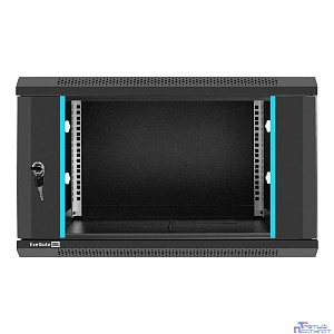 Exegate EX298605RUS Шкаф телекоммуникационный 19" настенный 6U ExeGate EC-WM-6U.450.G.BLACK (19”, 6U, 600x450x370mm (ШхГхВ), передняя дверь закаленное стекло, съемные боковые панели, пыле- и влагозащи