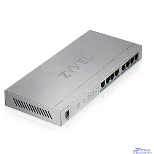 ZYXEL GS1008HP-EU0101F PoE+ коммутатор GS1008HP, 8xGE PoE+, настольный, металлический, бесшумный, бюджет PoE 60 Вт