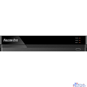 Falcon Eye FE-MHD2104 4 канальный 5 в 1 регистратор: запись 4кан 5Мп Lite*12k/с; 1080P*15k/с; 720P*25k/с; Н.264/H.265/H265+; HDMI, VGA, SATA*1 (до 10Tb HDD), 2 USB; Аудио 1/1; Смарт функции записи и в