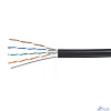 Cabeus UTP-4P-Cat.5e-SOLID-OUT-PE-UV Кабель витая пара U/UTP 5e кат. 4 пары (24 AWG), одножильный, для внешней прокладки, PE-UV (305 м)