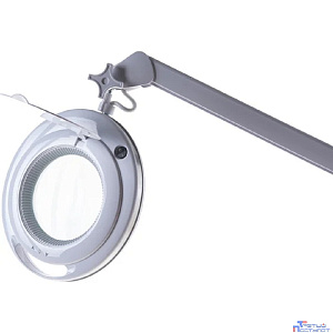 Rexant 31-0531 Лупа на струбцине  , круглая, 3D, с подсветкой 60 LED, сенсорный регулятор яркости, белая