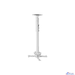 Wize Pro PR24A-W состоящий из крепления+штанги 46-61 см +площадки к потолку для проектора, макс. расстояние между крепежными отверстиями 430 мм, наклон +/- 25°, поворот +/- 6°, вращение 360°, до 23 кг