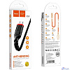 HOCO X59/ USB кабель Micro/ 1m/ 2.4A/ Нейлон/ Black