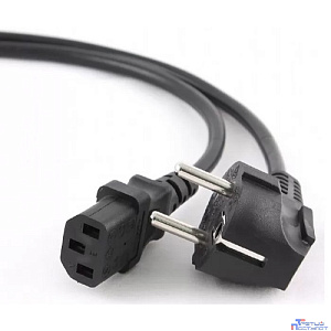 Кабель питания Cablexpert Schuko-C13, 3х0.5мм2, 6А, с заземлением, 1.8м, черный, [PC-186-1-2]