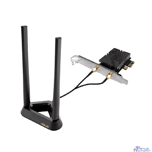 ASUS PCE-BE92BT Беспроводной трехдиапазонный PCI Express адаптер BE9400 + Bluetooth 5.4, внешняя антенна, Wi-Fi 7 (be)