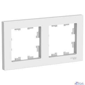 Systeme electric ATN000102 ATLASDESIGN 2-постовая РАМКА, универсальная, БЕЛЫЙ