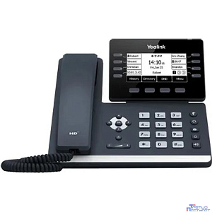YEALINK SIP-T53W SIP-телефон, экран 3.7", 12 SIP аккаунтов, Wi-Fi, Bluetooth, Opus, 8*BLF, PoE, USB, GigE, БЕЗ БП