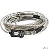 VCOM VUS7049-10M Кабель-адаптер USB2.0-repeater, удлинительный активный <Am-->Af> 10м (6937510851355)