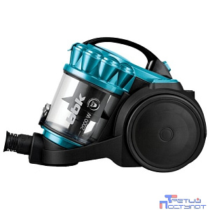 BBK BV1505 (B/EM) Пылесос, циклонный фильтр, 2000 Вт, черный/изумрудный