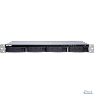 QNAP TS-431XeU-8G Сетевое хранилище, 4 отсека для HDD, 10 GbE SFP+, стоечное исполнение, 1 блока питания. ARM Cortex-A15 Annapurna Labs AL-314 1,7 ГГц, 8 ГБ. Направляющие в комплект поставки не