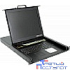Procase E1708 Консоль однорельсовая , КВМ 8 порт, LCD 17'', single rail console KVM 8 port, LCD D-Sub, USB, разрешение 1280*1024, 8 кабелей